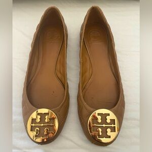 Tory Burch Flats Sz 10 Tan